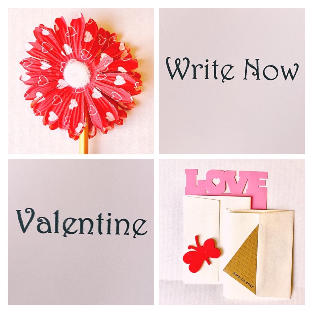 Valentine, I Love You. Brighten with a floppy Red Bloom Write Now: use this KIT